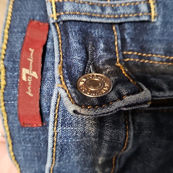 7 For All Mankind Mid-Rise Flare Jeans - Picture 9 of 12
